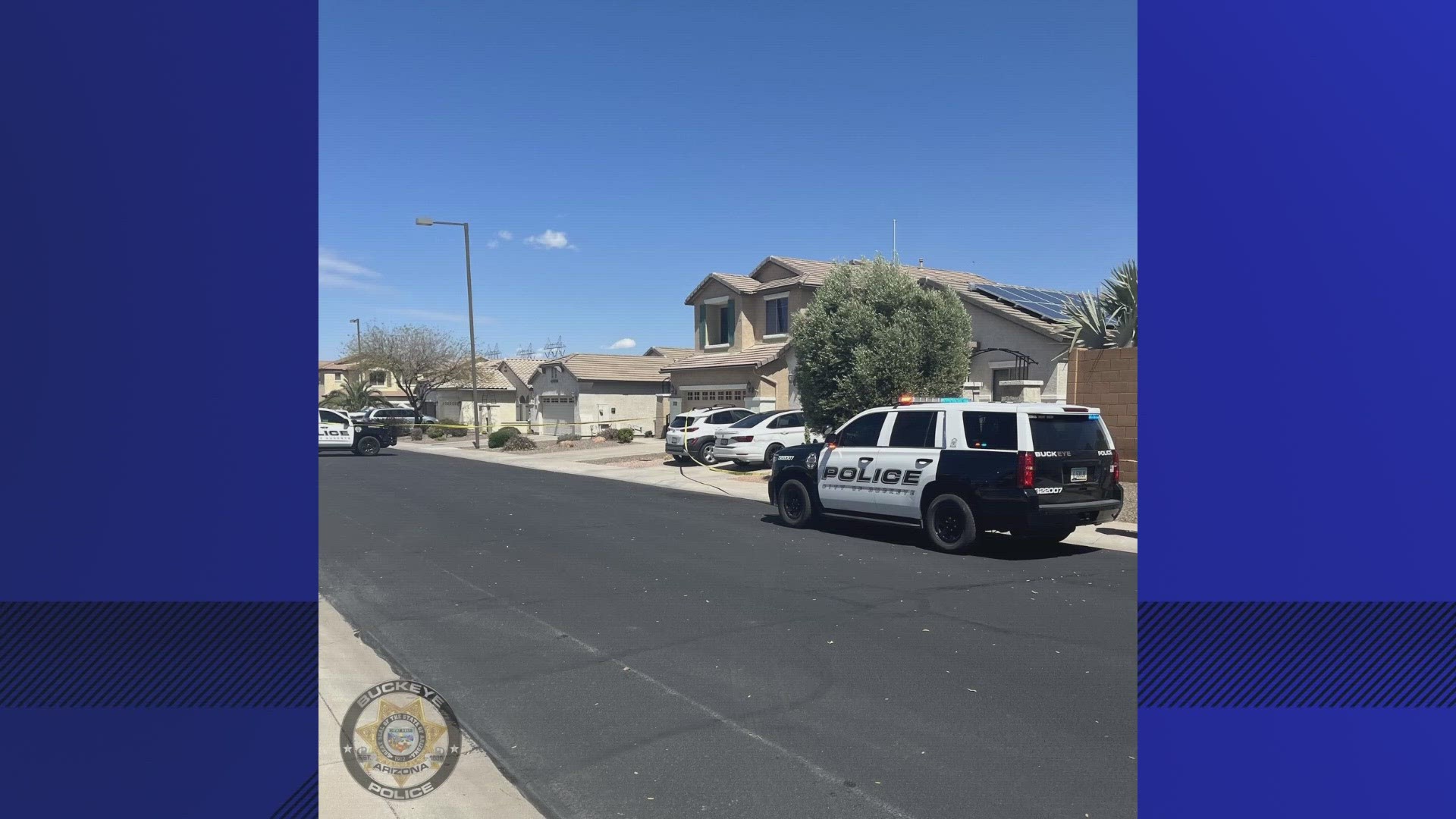 The shooting happened in the town of Buckeye, west of Phoenix, on Saturday when an officer responded to a domestic violence call. Watch the video above for more.