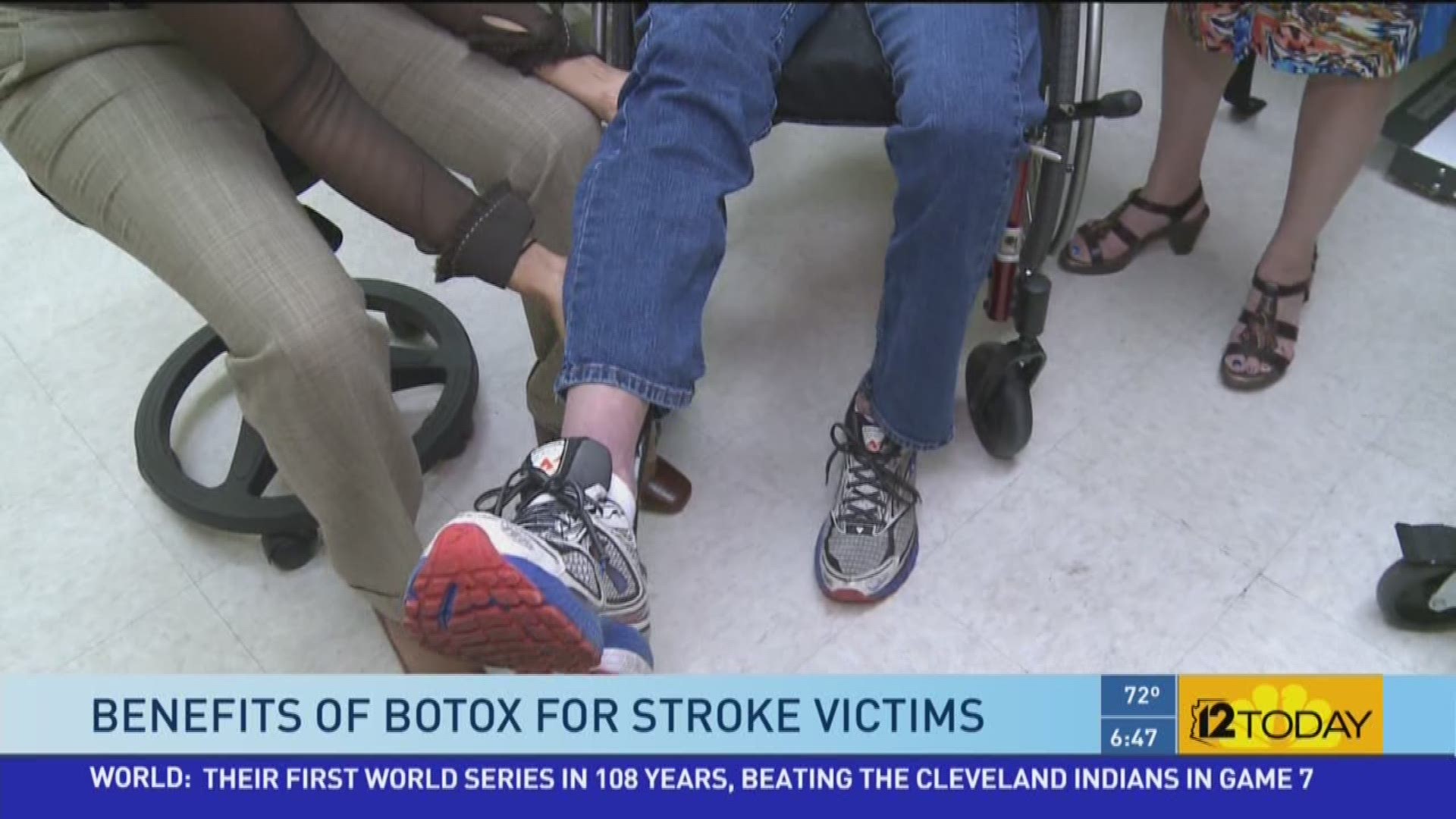 Botox allows stroke victims to move in a way that they couldn't before.