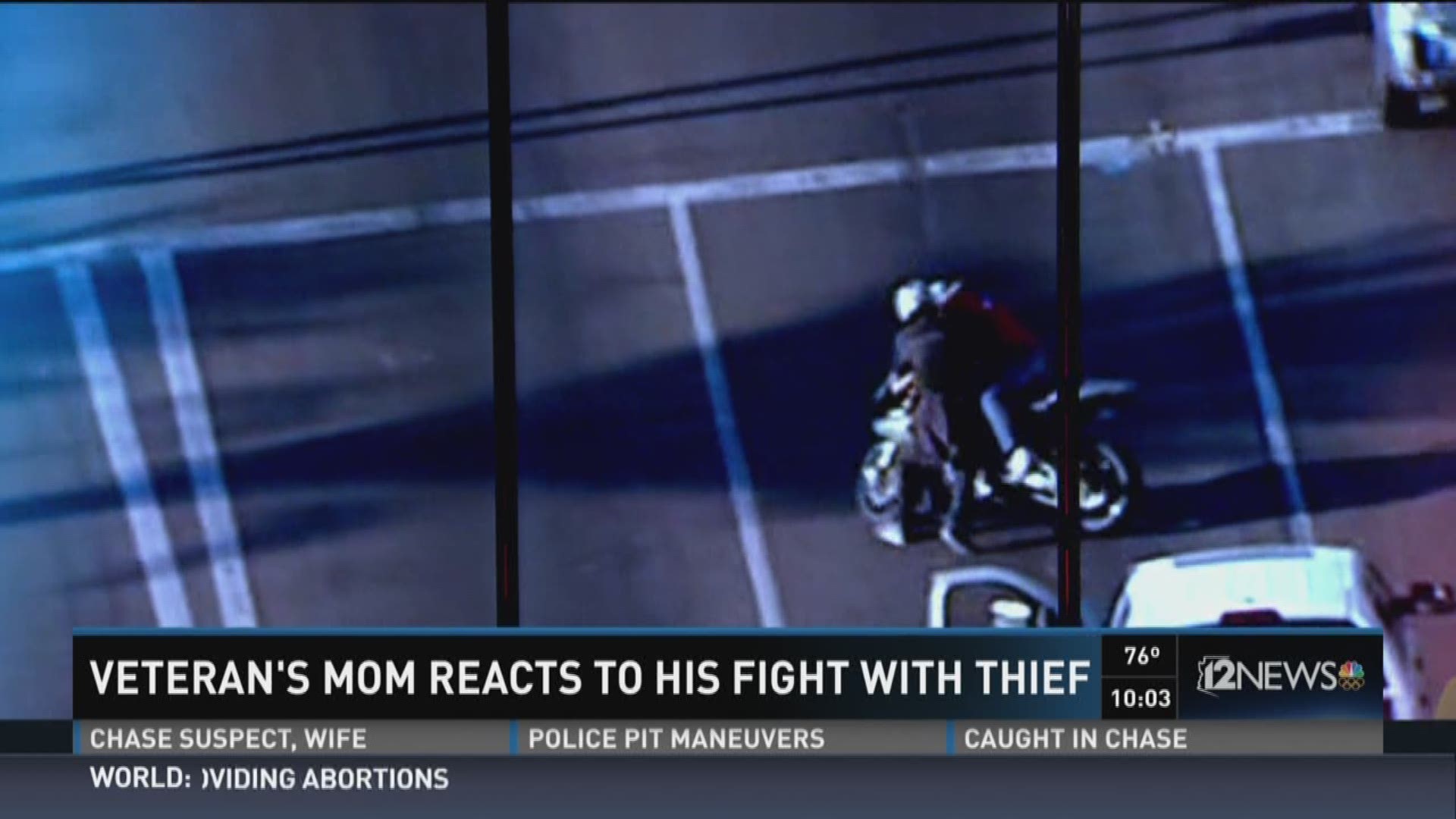 veteran mom reacts to his sons fight with thief