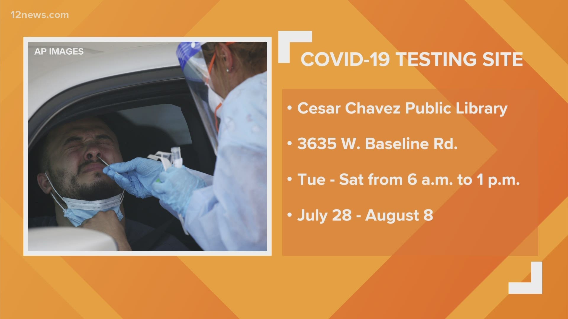 A brand-new, free COVID-19 testing site is opening up Tuesday in the Valley. Team 12's Marc Liverman has the latest.