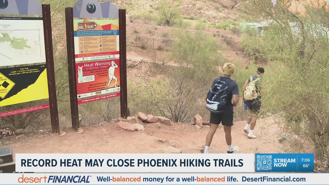 Record heat could temporarily close down Phoenix hiking trails in March for the first time