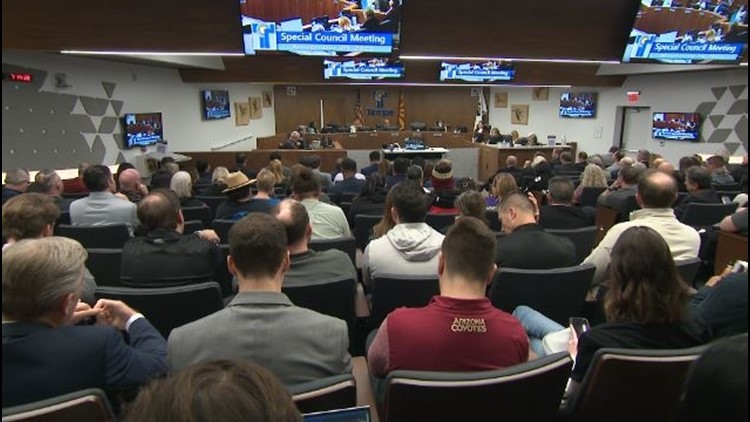 City council approves ordinances for Tempe Coyotes arena, entertainment district to move forward