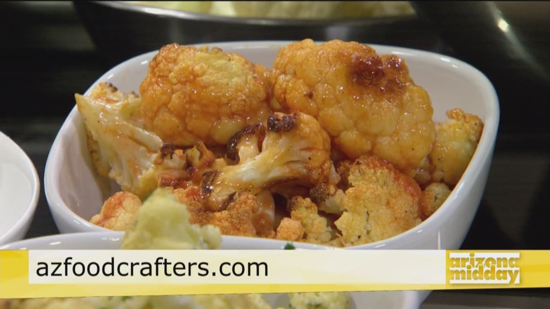 Chef Eddie Caliendo shows us how to create delicious & nutritious game day buffalo wing & garlic cauliflower snacks