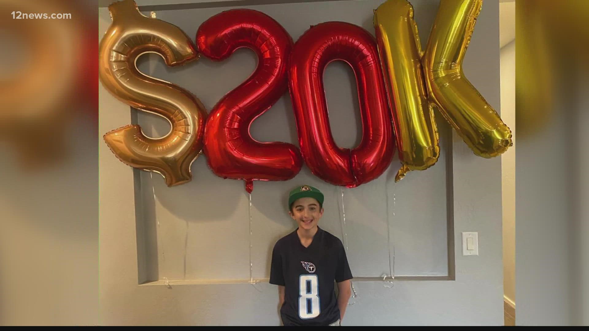 A Gilbert teenager has given up a decade of birthdays and raised more than $32,000 for cancer research because of it.