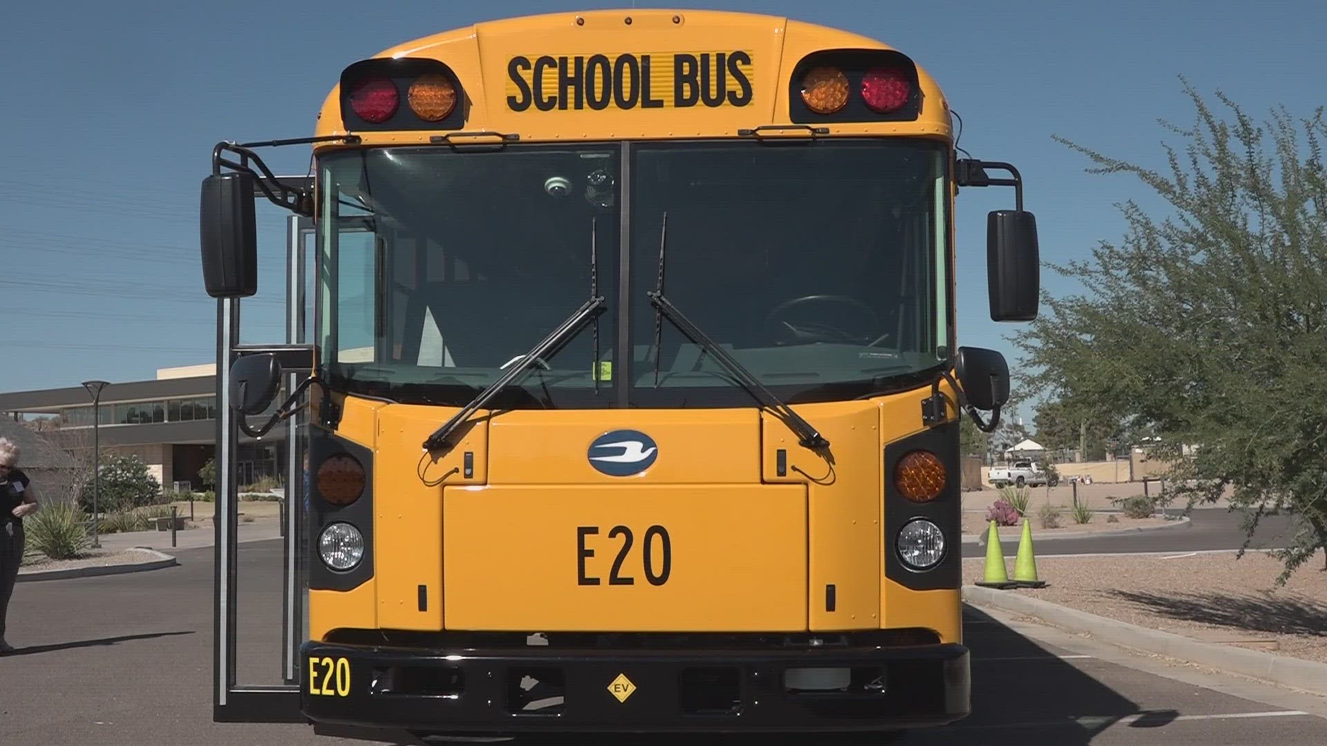 Tempe Elementary School District bought it's first electric school bus using voter approved bond money.