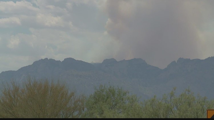 Contreras Fire threatening Kitt Peak Observatory in southern Arizona