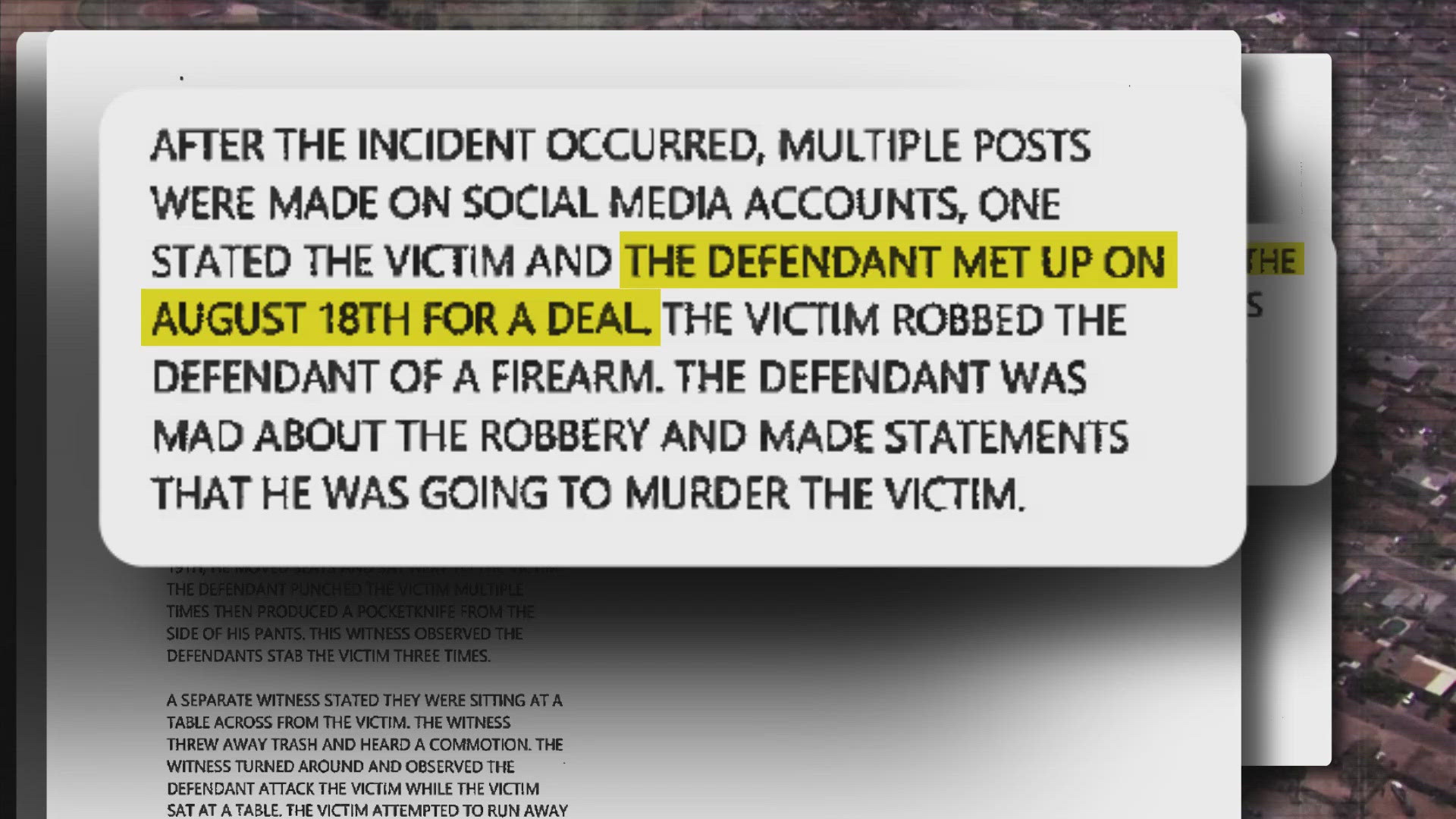 Court records indicate that a robbery may have led up to deadly stabbing at Maryvale High School earlier this week.