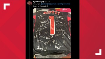 Kyler Murray replaces signed, autographed jersey lost by young fan