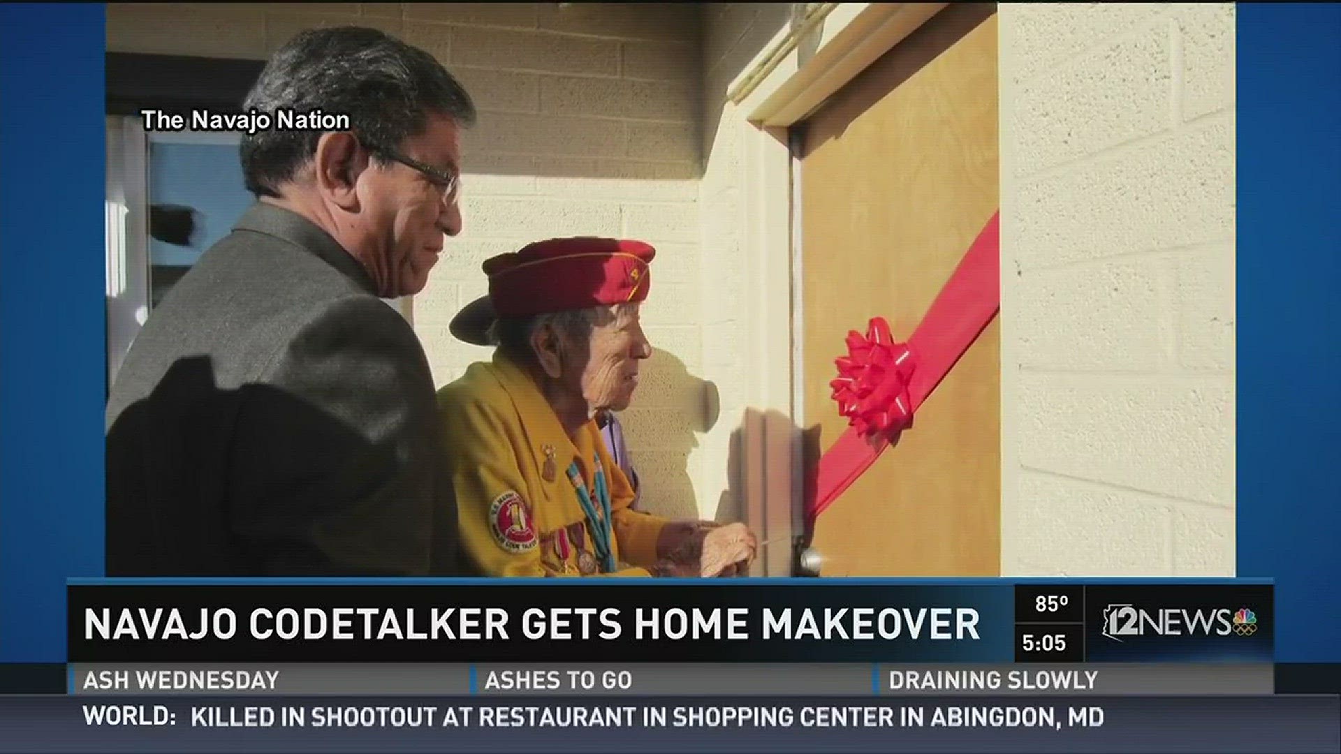 Sgt. Maj. Dan Akee, a Navajo code talker living in Tuba City, now has his dream home.