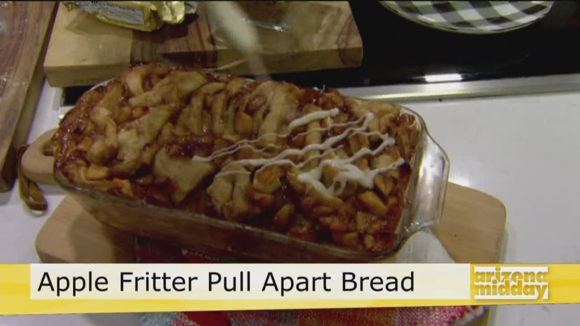 Jan makes delicious Apple Fritter Pull Apart Bread