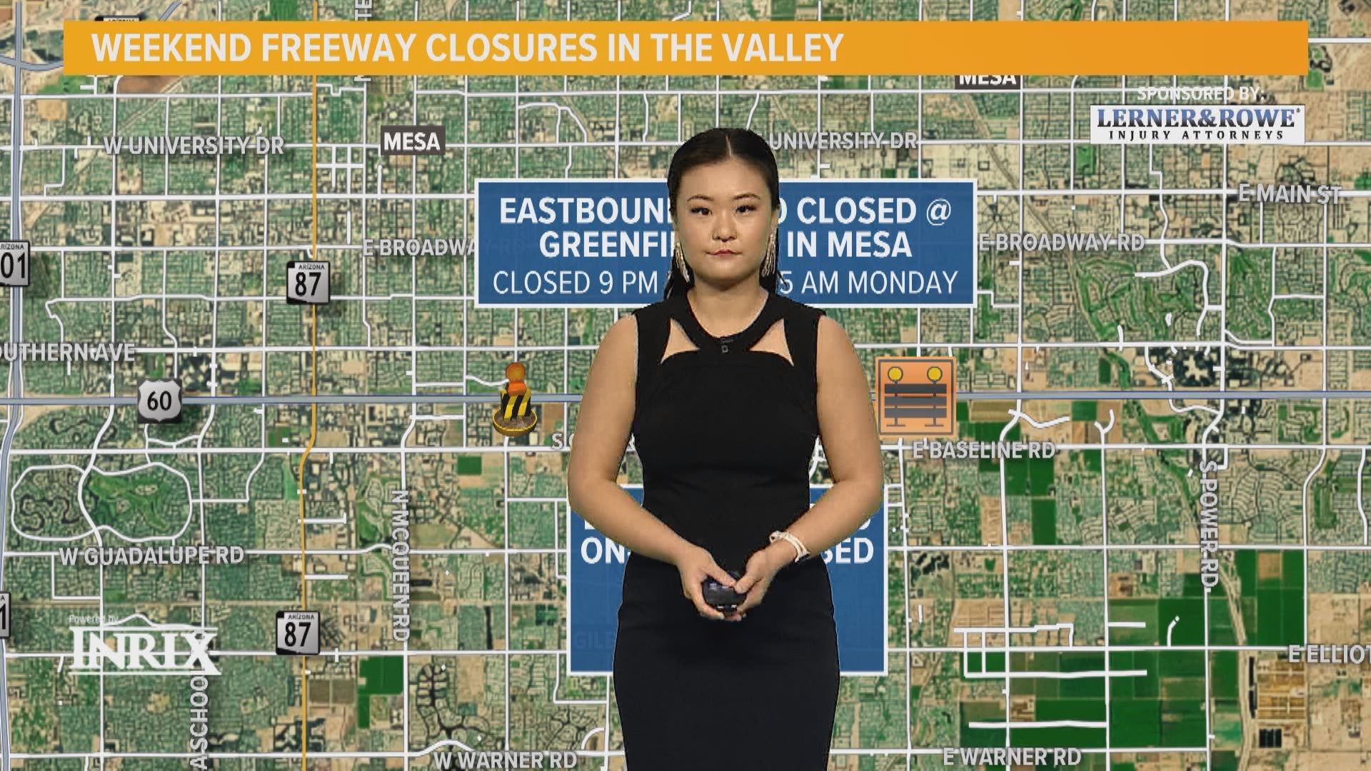 Stella Sun gives us a breakdown of all the road closures and detours across the Valley during the Oct. 6 weekend.