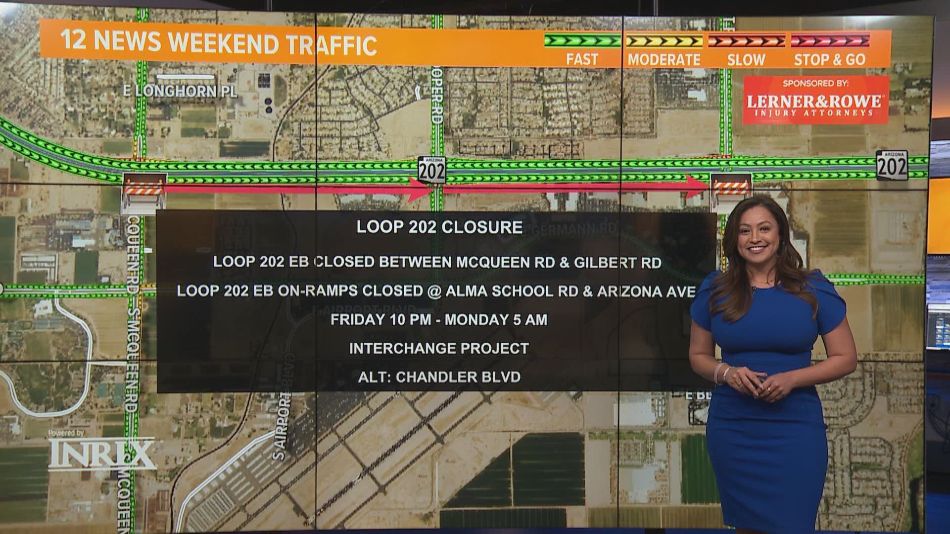 Vanessa Ramirez has all the information on the latest road closures and detours going on across the Valley this weekend.