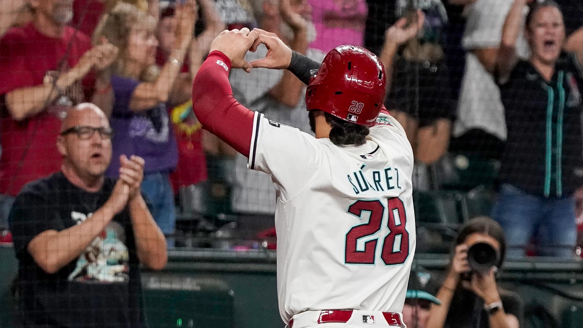 Eugenio Suarez and Merrill Kelly return to the Diamondbacks for the 2025 season, while Jordan Montgomery exercised his right to a $22 million extension.