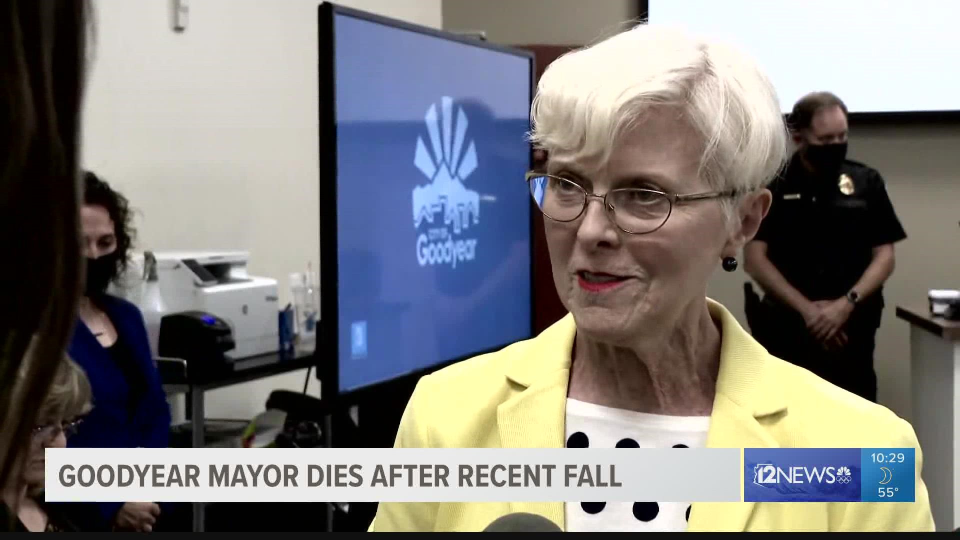 Georgia Lord, the long-tenured mayor of the City of Goodyear, died Sunday afternoon. She was 83.