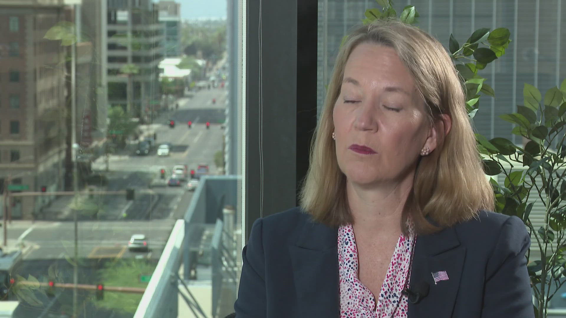 Kris Mayes announces her re-election campaign for Arizona Attorney General.