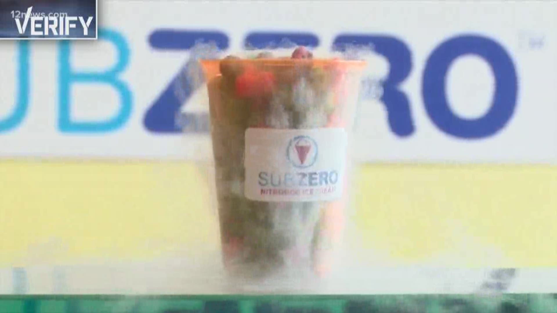 It's a frozen, liquid nitrogen treat that allows you to breath out "dragon's breath" from your nose and mouth after eating it. But the FDA now says it might be too dangerous to eat. We verify!