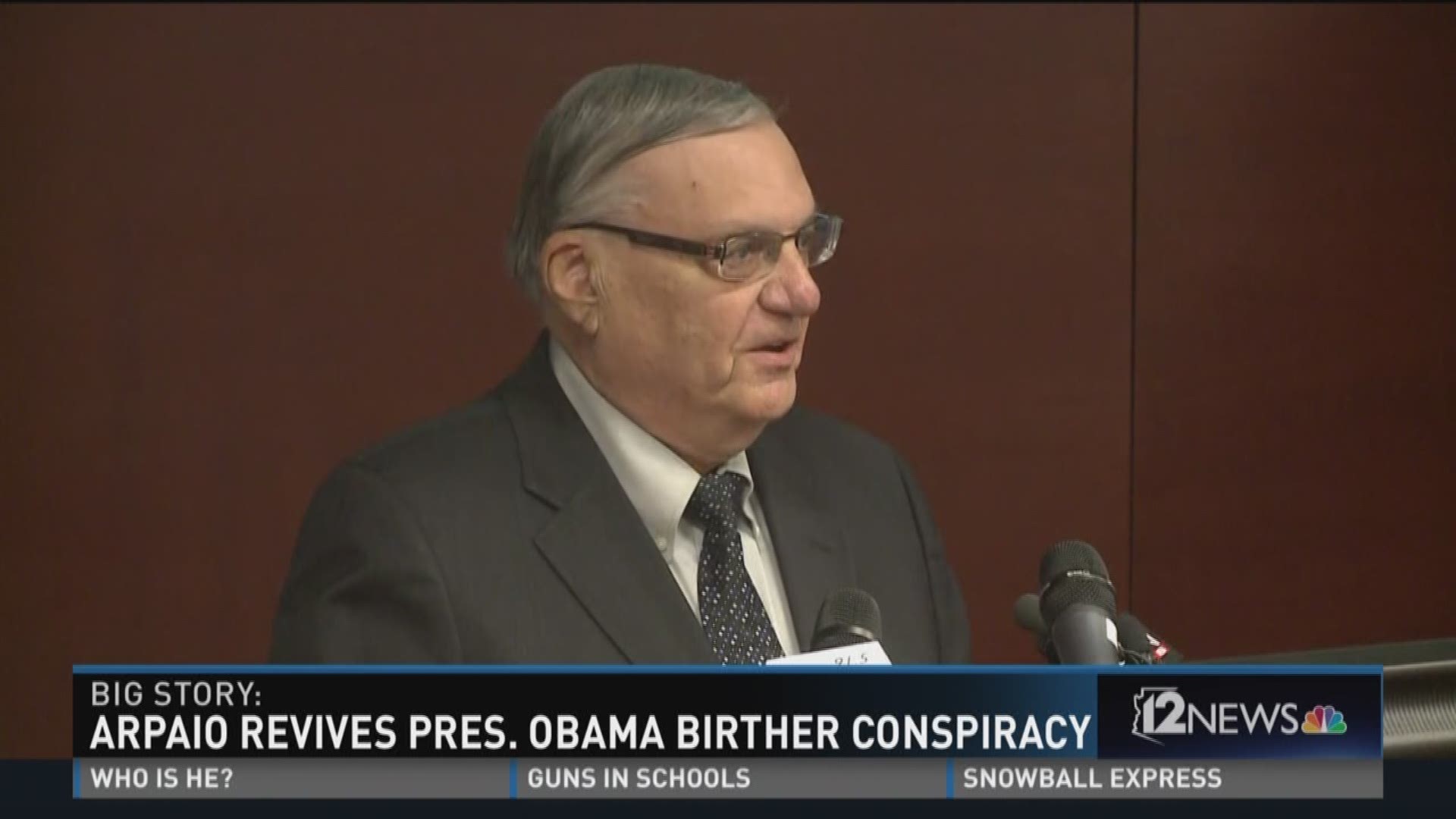 Arpaio revives President Obama birther conspiracy.