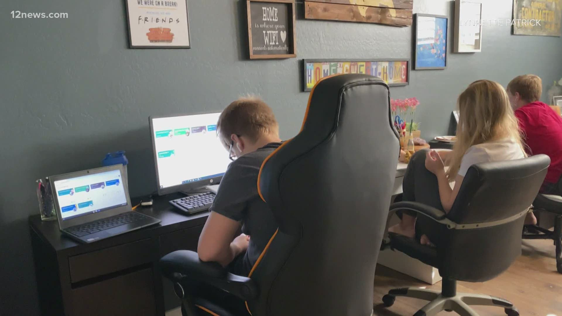 We're taking you inside the homes of three Valley families as they learn to juggle virtual learning.
