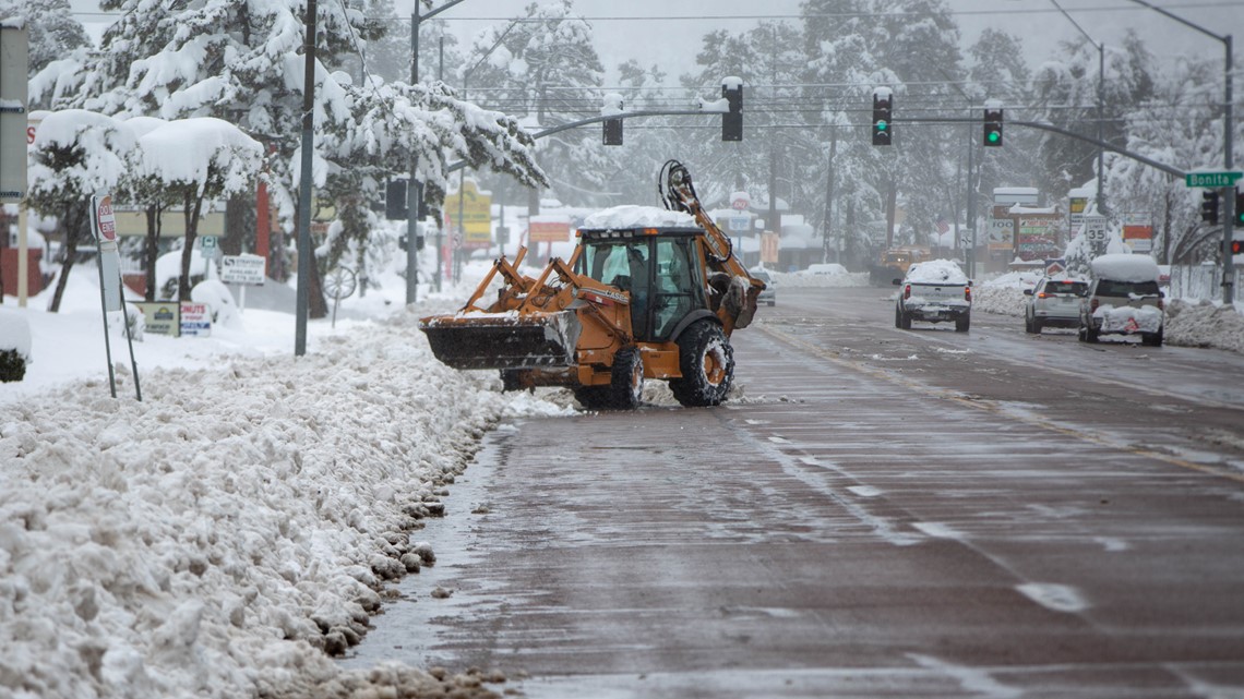 PHOTOS Historic winter storm brings snow, rain to Arizona