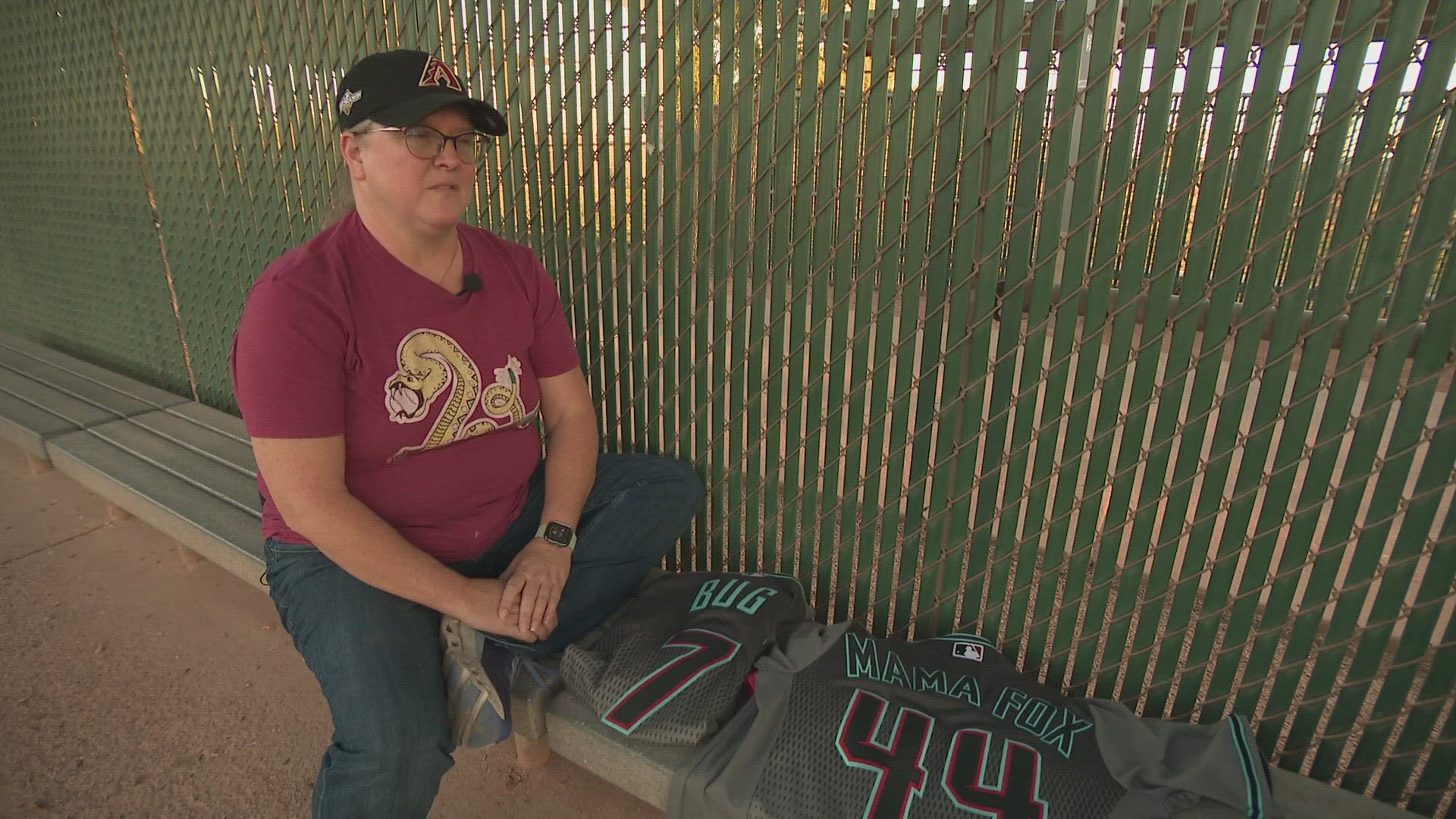 Diamondbacks jersey from mom is missing at Chase Field. Seen it?