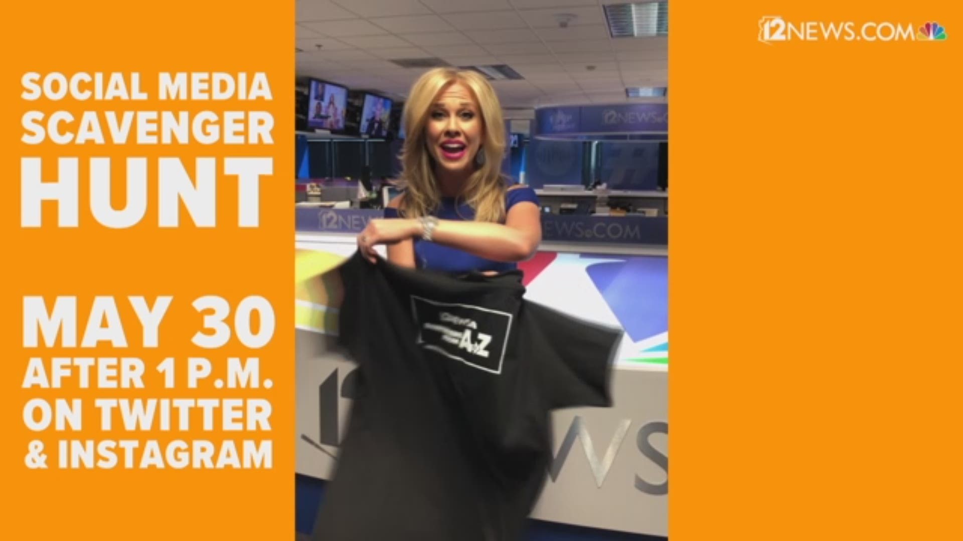 How to join the 12 News Social Media Scavenger Hunt