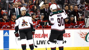 Clayton Keller 2020 Arizona Coyotes Diamondbacks Night Game