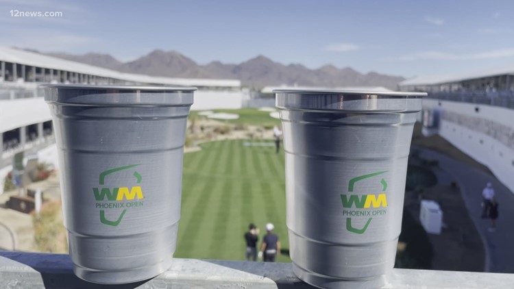 Waste Management Phoenix Open cups are made from recycled cans