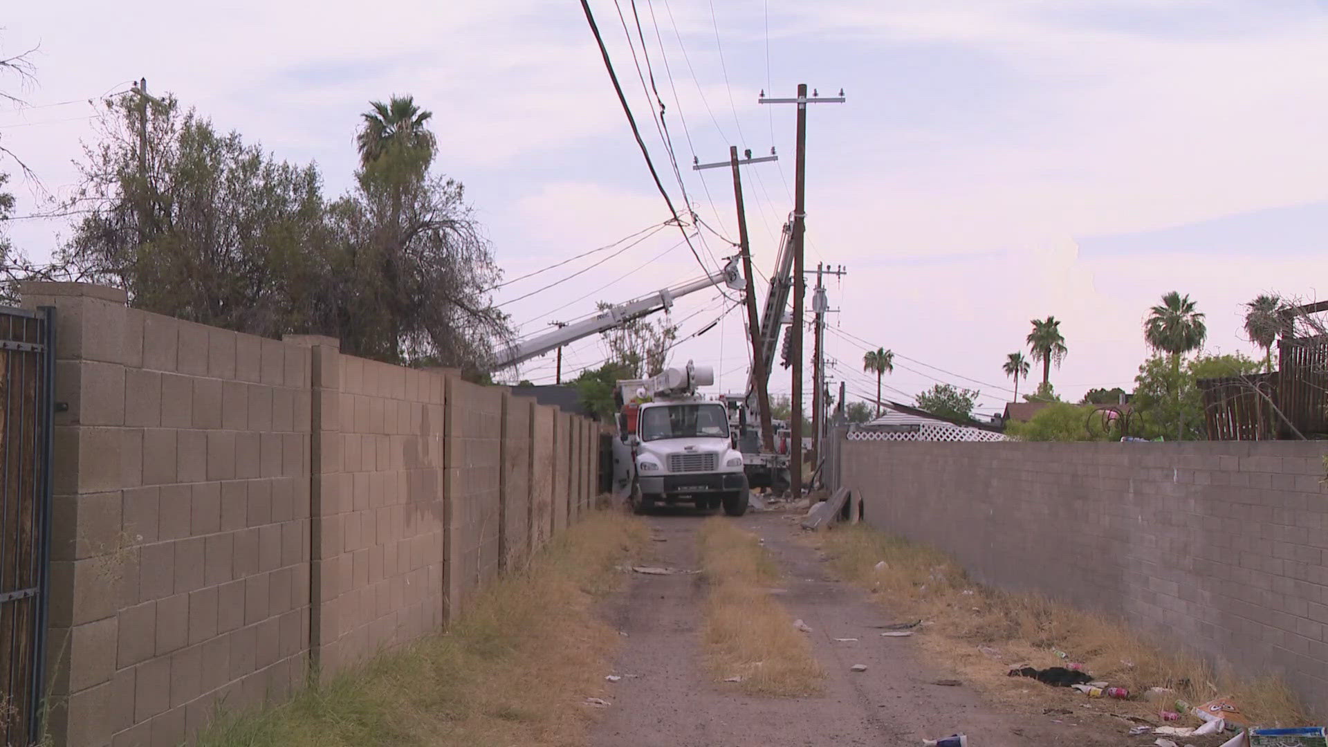 Some people in the Valley are still without power following Wednesday’s storms.