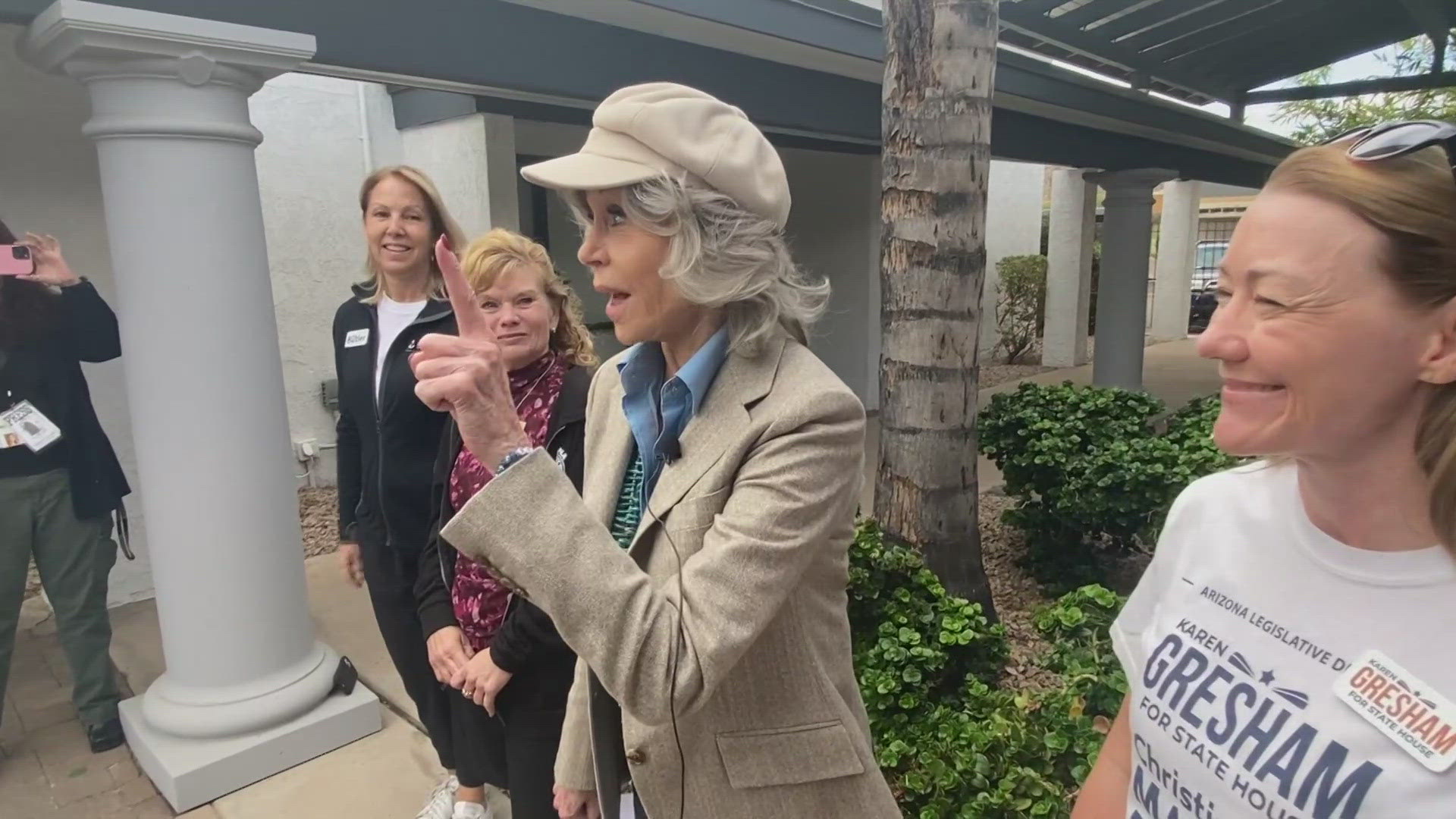 Fonda focused her efforts on Arizona State Legislative candidates, supporting Karen Gresham, Christine Marsh and Kelli Butler.