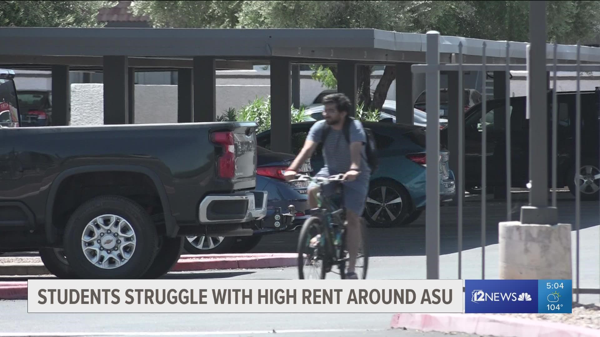 Arizona State University students say it's getting more competitive and difficult to find affordable housing that's close to campus.