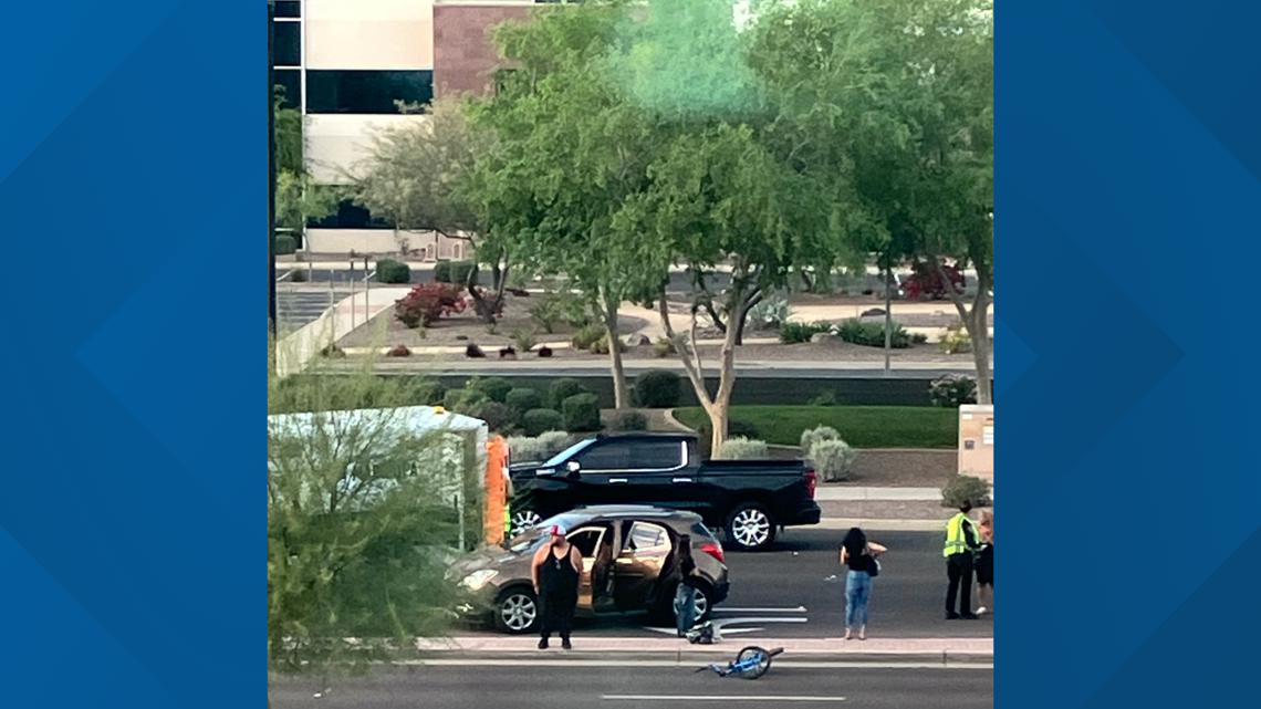 Bicyclist in hospital with life threatening injuries after Glendale crash