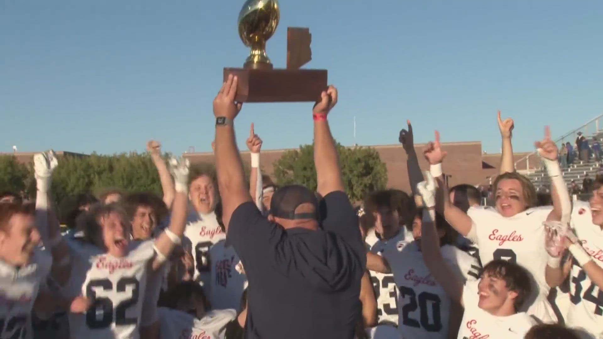 The Scottsdale Christian Eagles beat Pima to win their first state title since 1983! Here are just some of the highlights from the title game