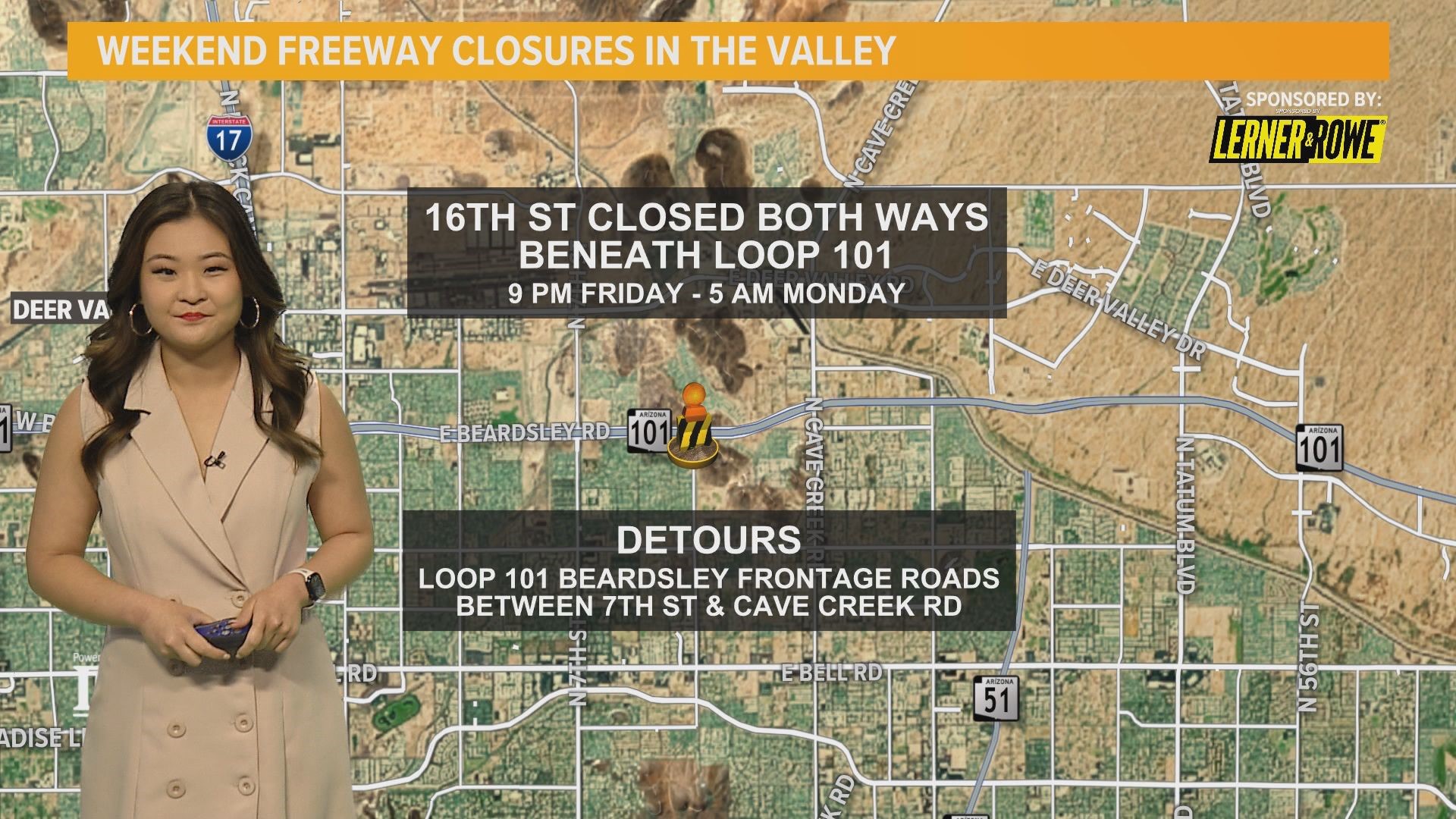 Here are the closures and detours on Valley roads for the weekend of April 5.