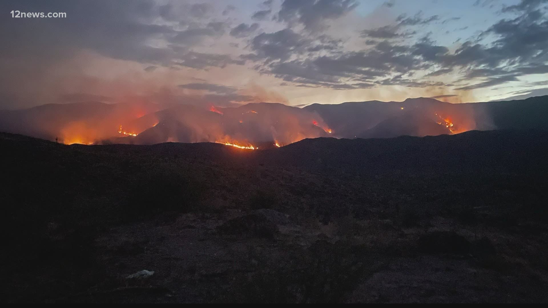 There are a few wildfires currently burning in Arizona. Ryan Cody has an update for July 5, 2021.