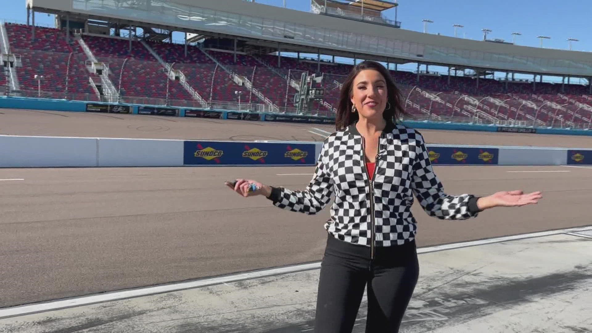 Team 12's Emily Pritchard shows us what it's like to do laps at Phoenix Raceway during a unique charity event.