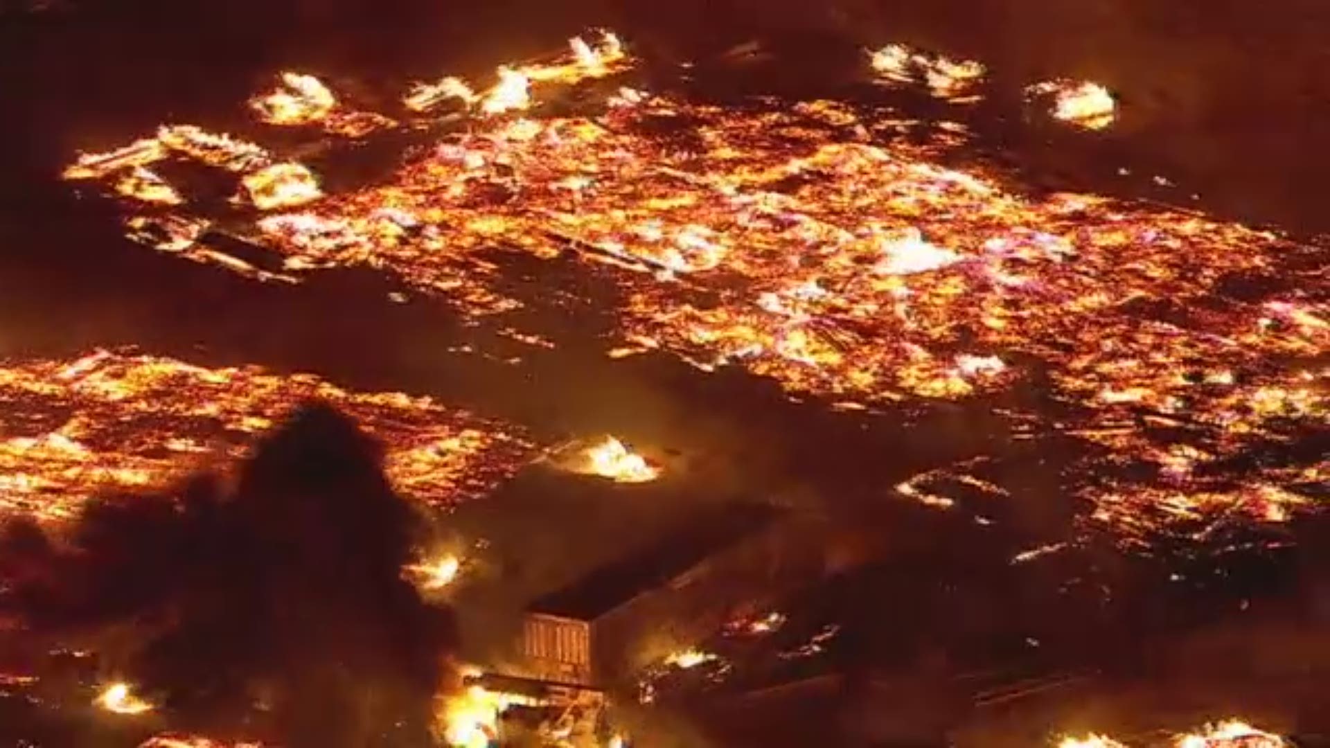 A 5-alarm fire in Gilbert ripped through an apartment complex under construction Saturday evening, April 23, 2016