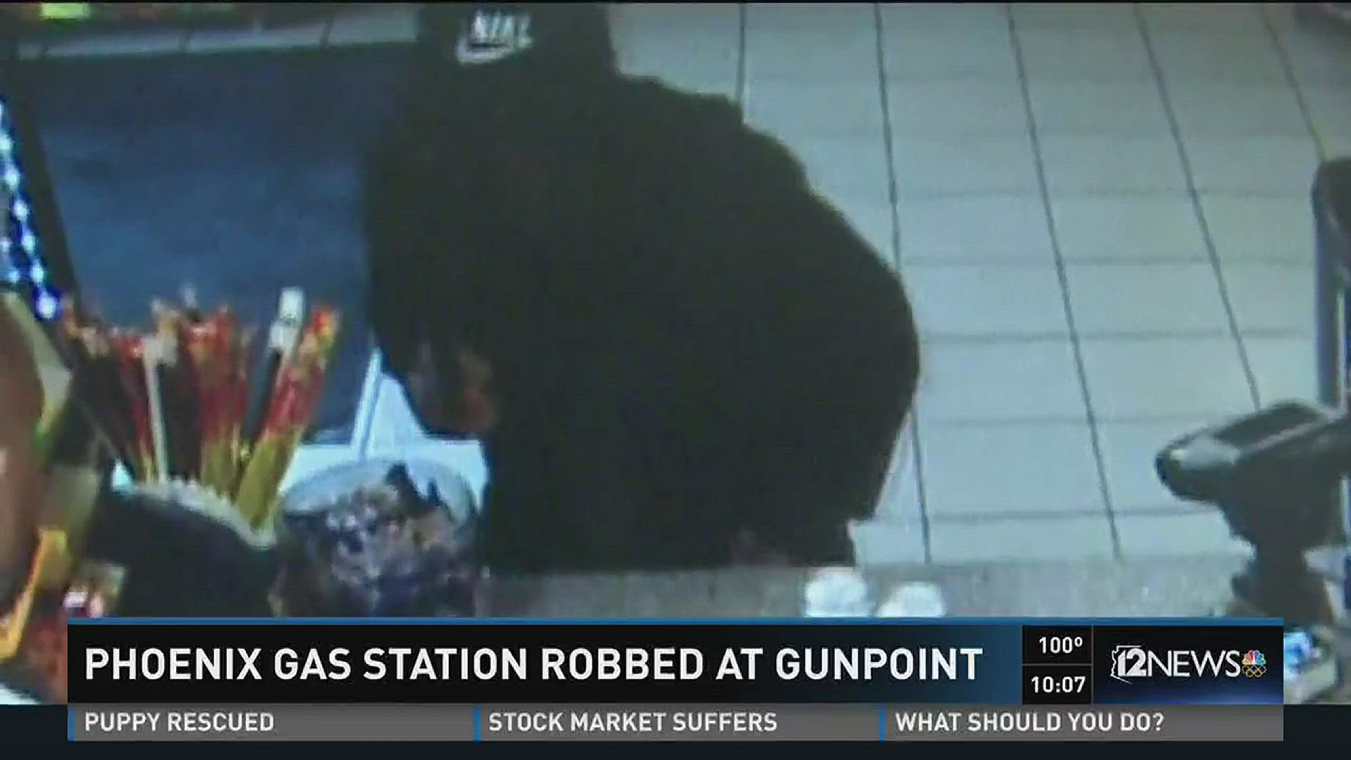 Phoenix gas station robbed at gunpoint.