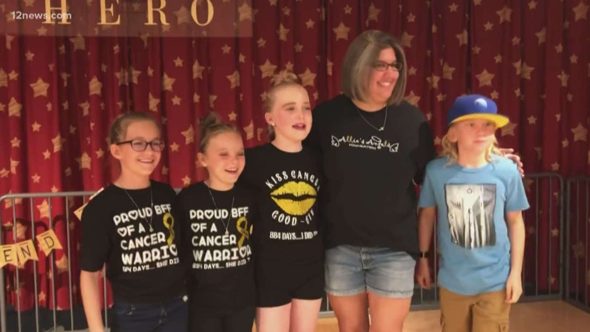 11-year-old Allie Hansen has been battling acute lymphoblastic leukemia for the past two and a half years. With her friends by her side, Allie celebrated being cancer free and getting to finally go home.