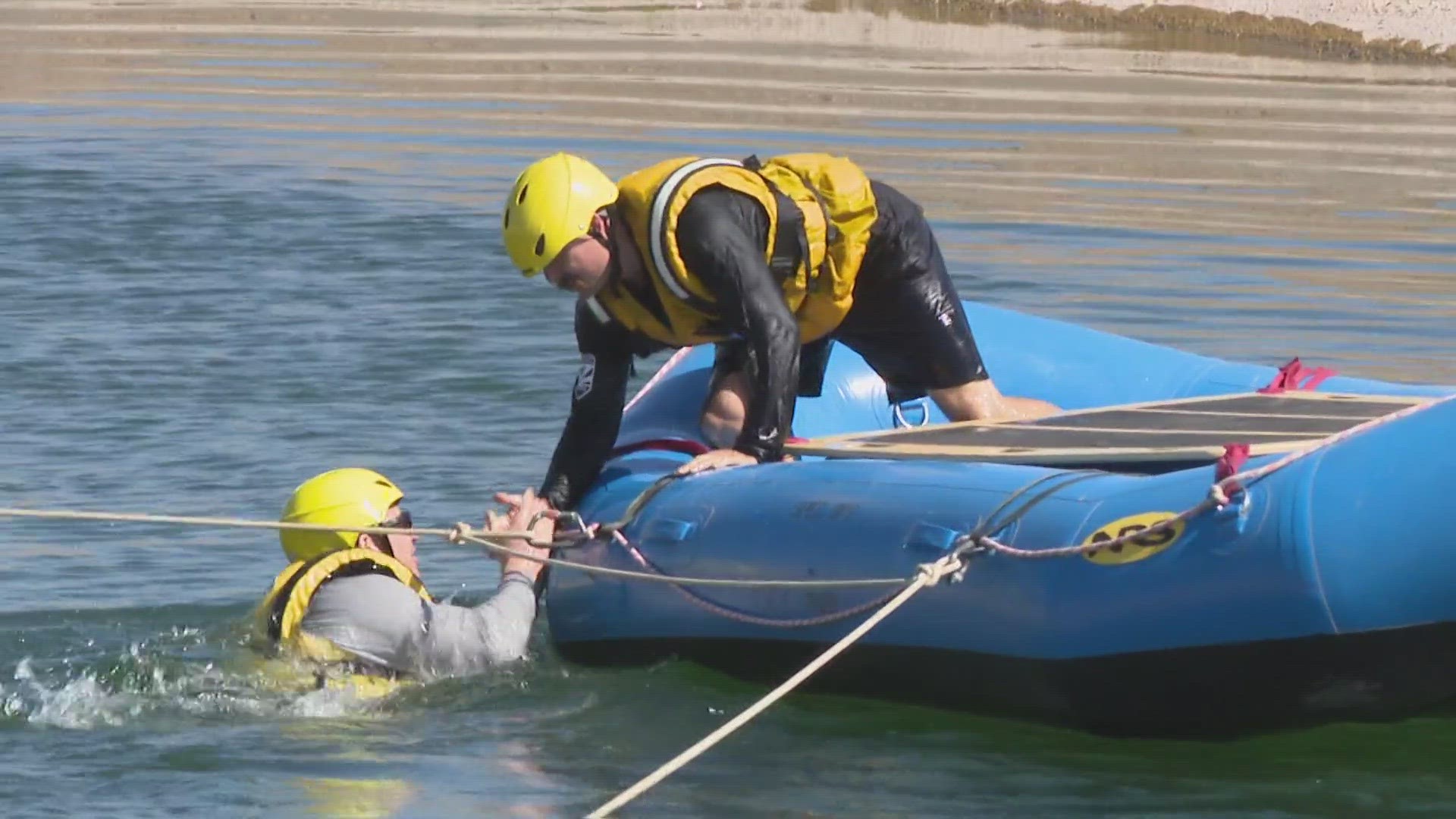 The Phoenix Fire Department was out on Wednesday to train personnel on best practices for emergency water rescues.