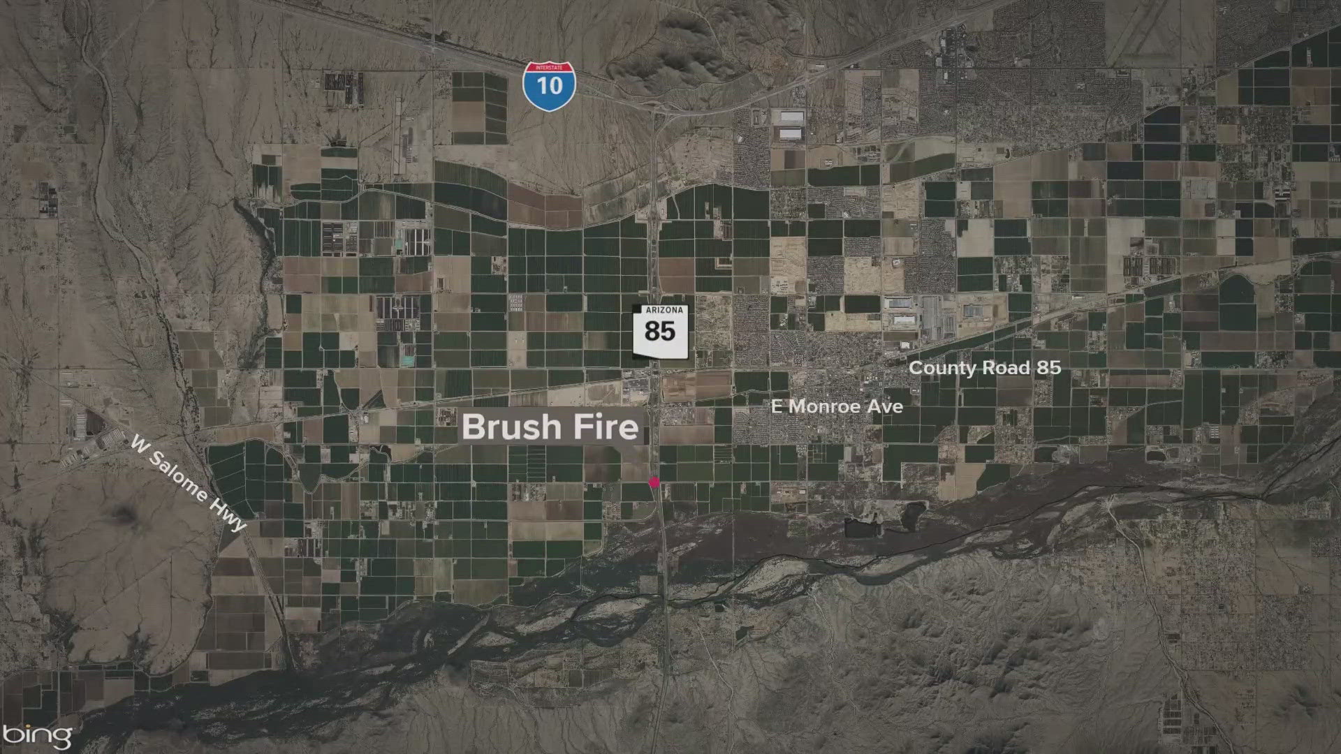 The fire is near milepost 149 and has closed southbound lanes of the roadway, DPS said.