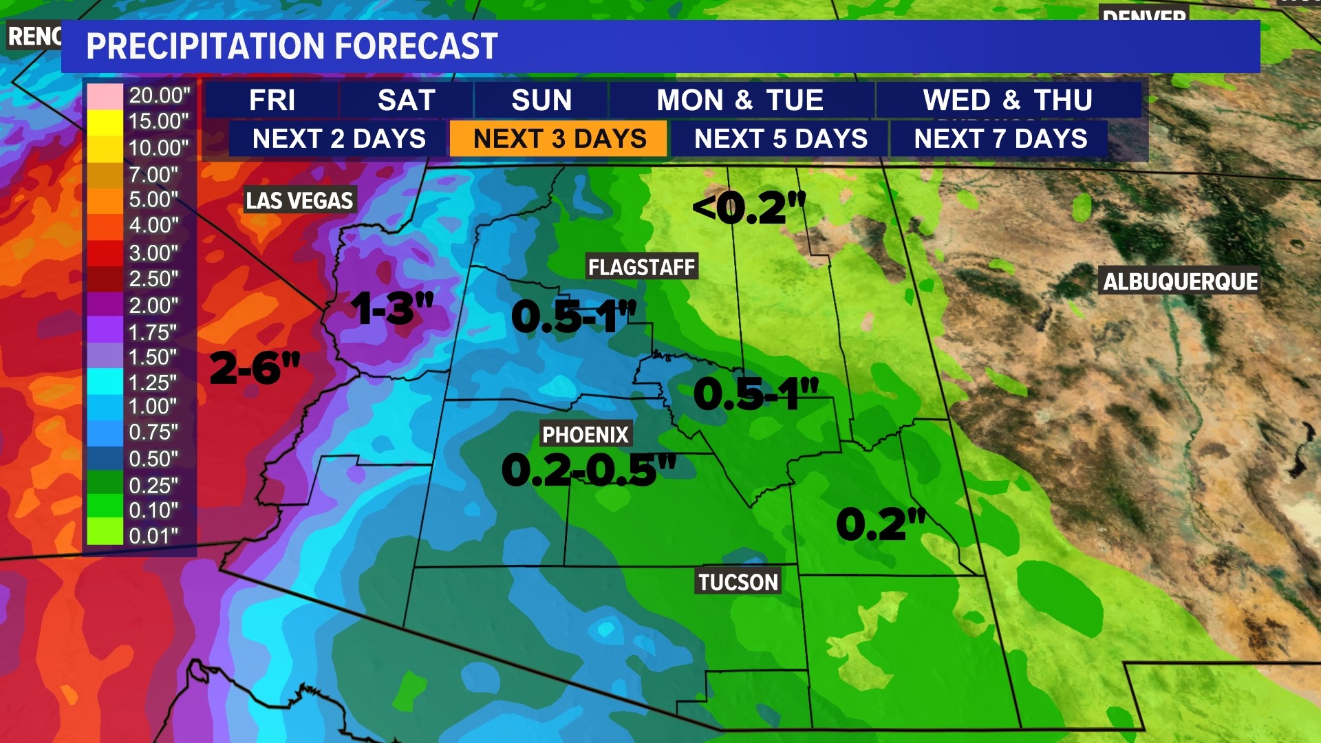 Hurricane Hilary Impacts On Arizona 