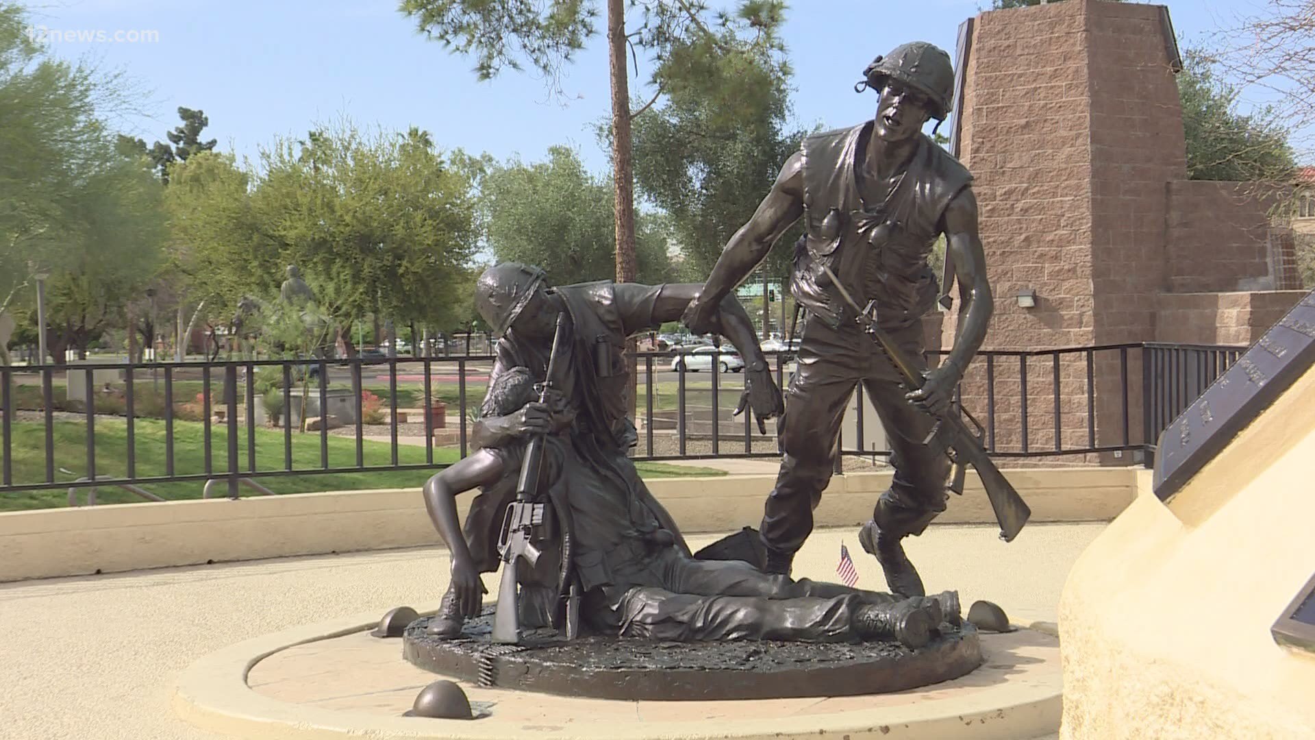 March 29th is Vietnam Veteran's Day. To honor those who served in the war some Valley veterans cleaned up the Arizona Capitol memorial ahead of the day.