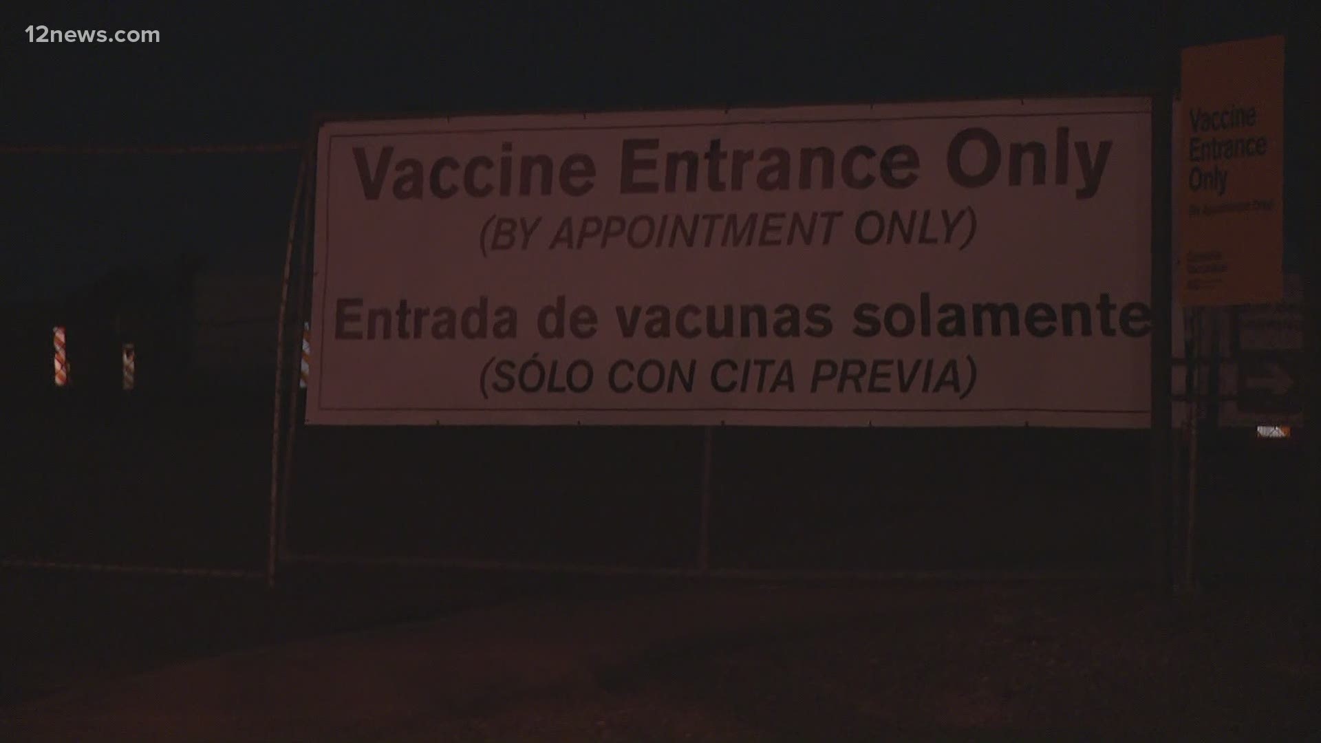 Arizona's second state-run site for COVID-19 vaccinations is opening Monday, but appointments have been booked through February. Team 12's Jen Wahl has the latest.