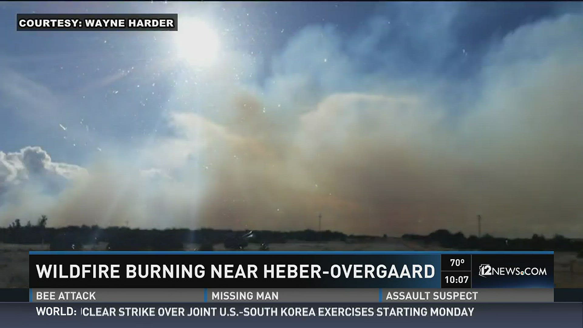 Wildfire breaks out near Heber-Overgaard