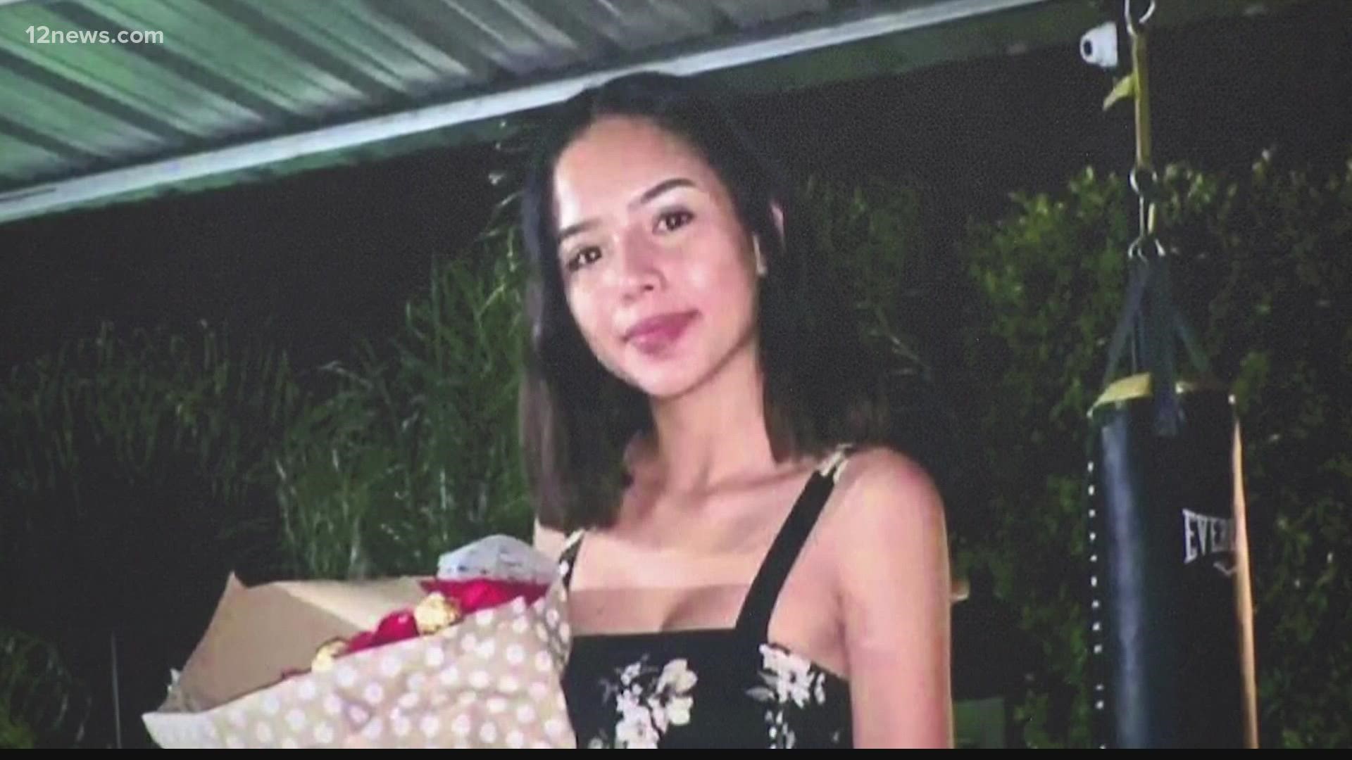 Kassandra Cisneros was shot and killed in February when she and her coworker were killed driving near 65th Ave. and Thomas. Police are still searching for suspects.