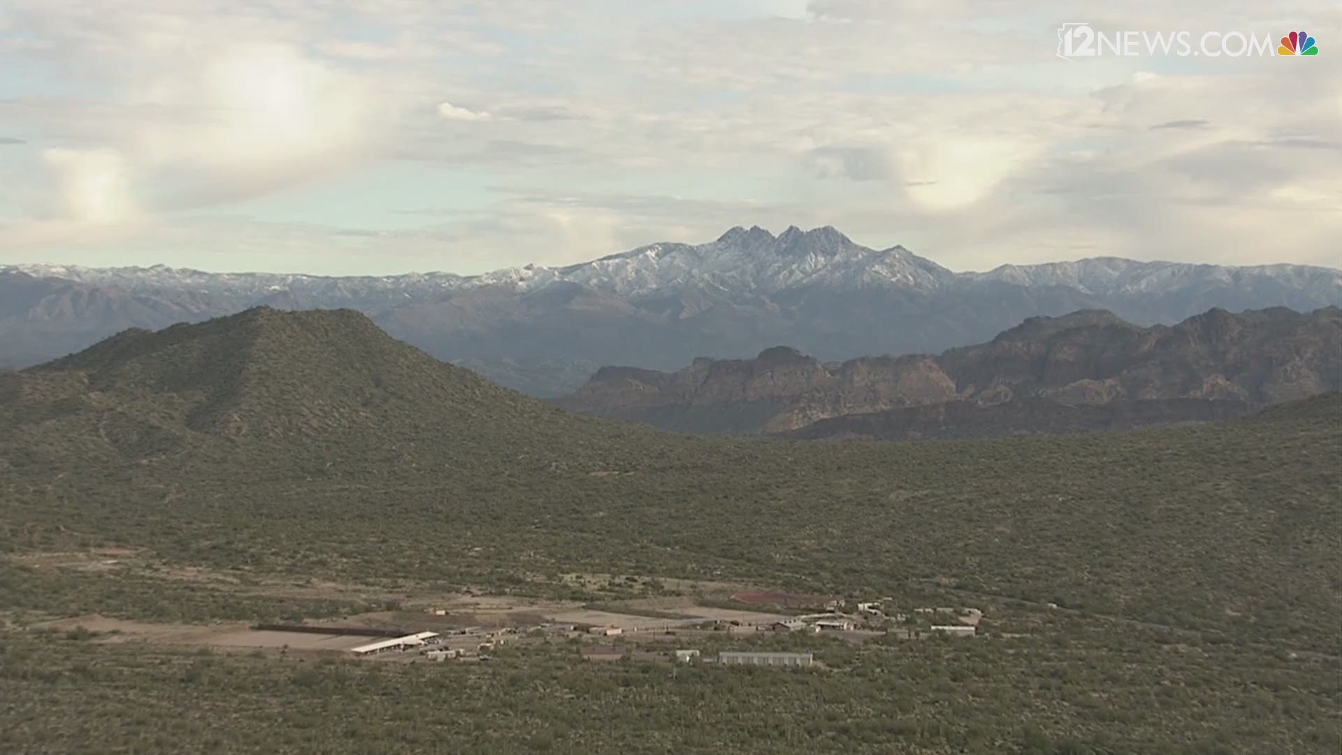 Snow Covers Four Peaks Area Near The Valley 12news Com