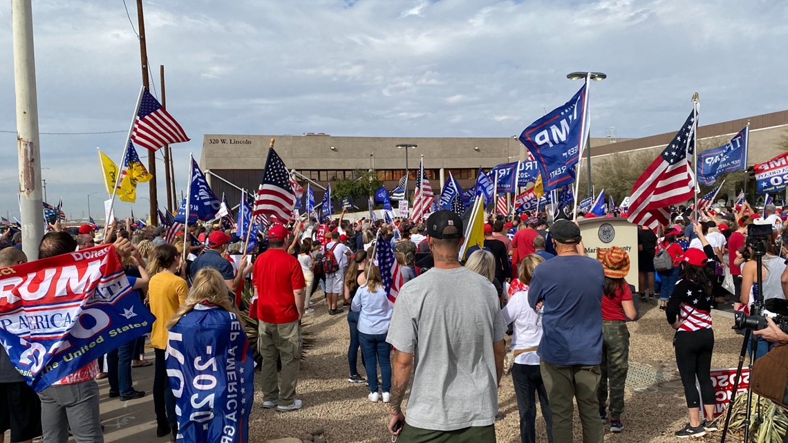 Protests Outside Maricopa County Elections Office Intensify On Third ...