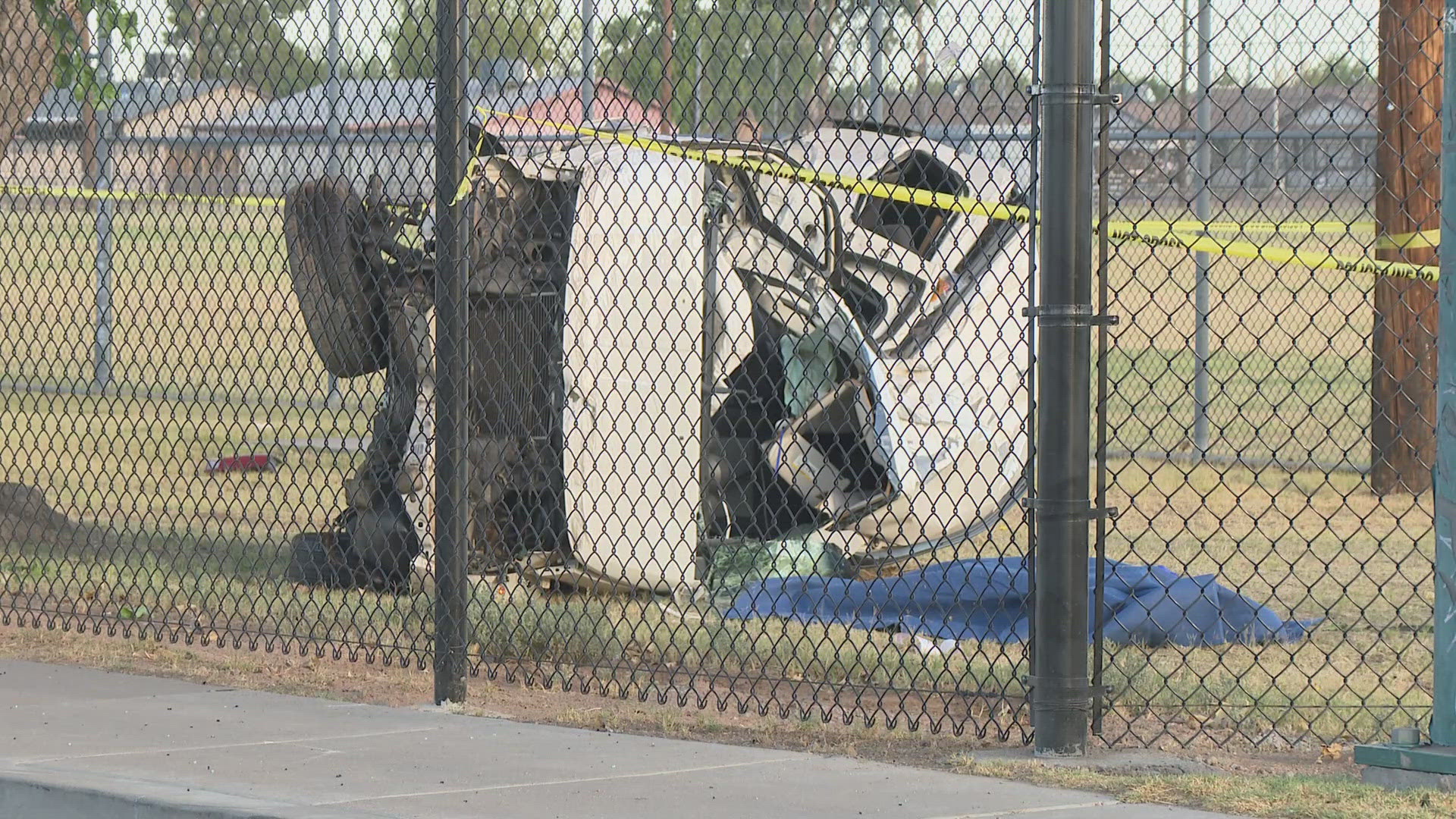 A 15-year-old girl was killed after a car she was driving rolled over, crashed through a fence and hit a tree. Watch the video above for more information.