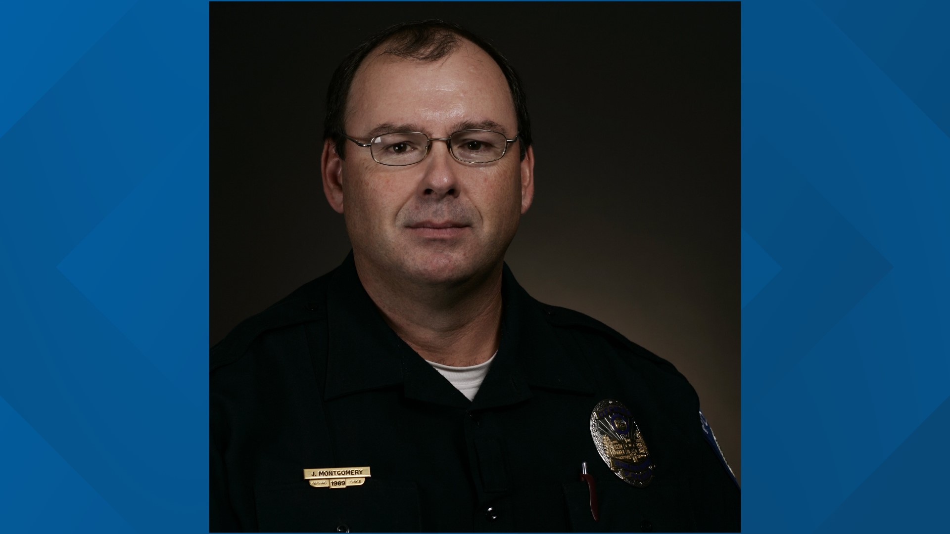Officer Joseph Montgomery, was involved in a single-vehicle crash on the freeway Thursday morning. Montgomery was on the ASU force for 13 years.