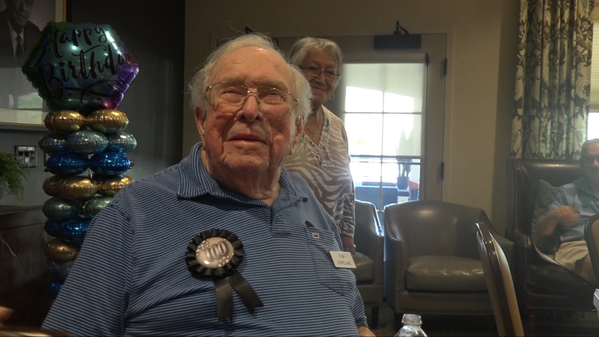 WWII vet Thomas Copeland celebrates 100th birthday